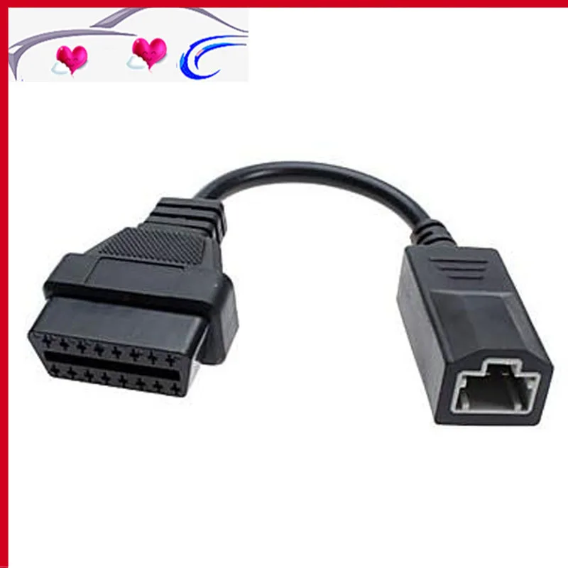 

JMLOBD OBD 2 Cable For Honda3pin OBD1 Adapter OBD2 OBDII forHon-da 3 pin to 16 pin Connector