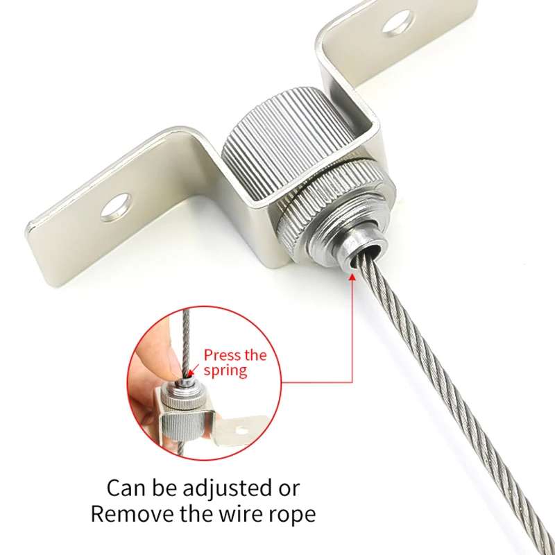 Picture 5: 2-10PCS Adjustable Ceiling Suspension Fixture, Steel Wire Cable Fixture Suitable for 1-4mm Steel Cable Ropes