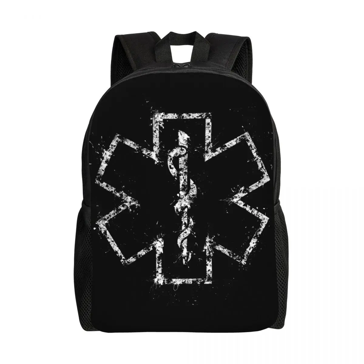 

Emt Star Of Life Backpacks for Boys Girls Paramedic Ambulance School College Travel Bags Women Men Bookbag Fits 15 Inch Laptop