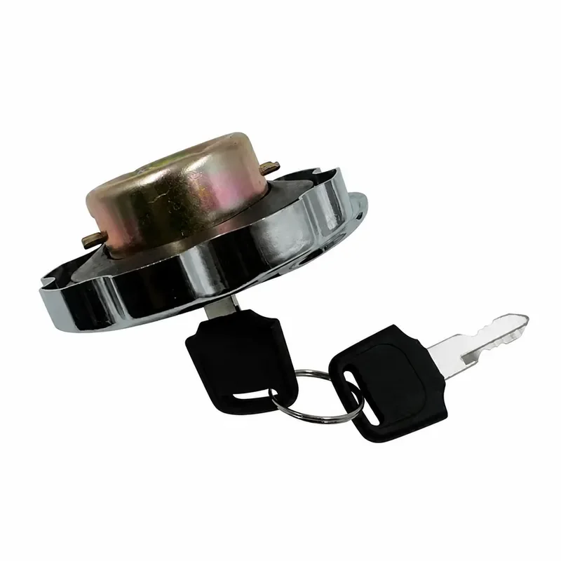 Motorcycle Fuel Gas Tank Cover Lock Set For Honda CG125 CG 125 Spare Parts Aluminium Fuel Gas Tank