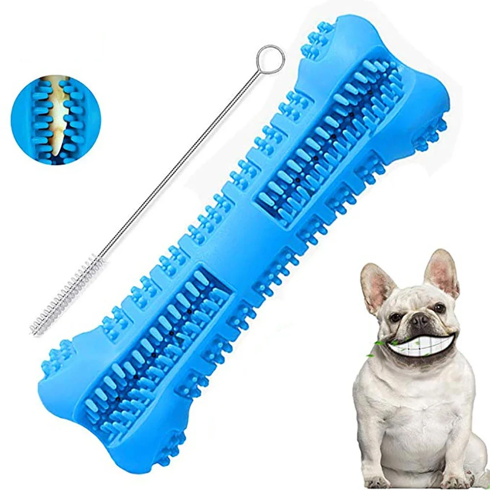 Soft Rubber Dog Toothbrushes Puppy Toys Dog Brush Stick 360 Degree Teeth Cleaning Toothpaste for Small Dogs Pet Toothbrush