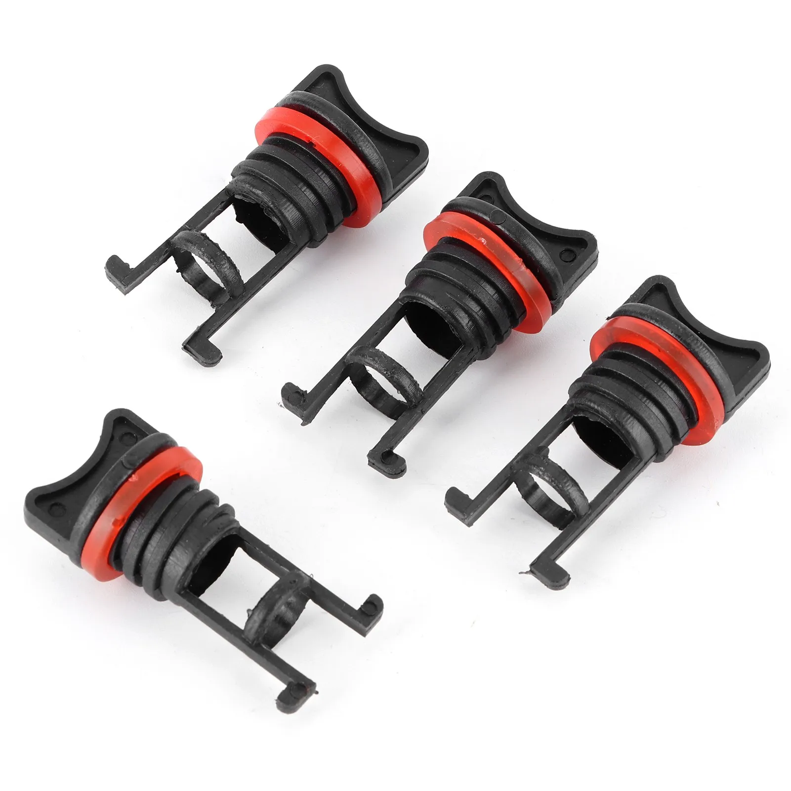 4pcs Boat Drain Bung Plugs Standard Coarse Thread with PE Washer for Marine Ship Yacht