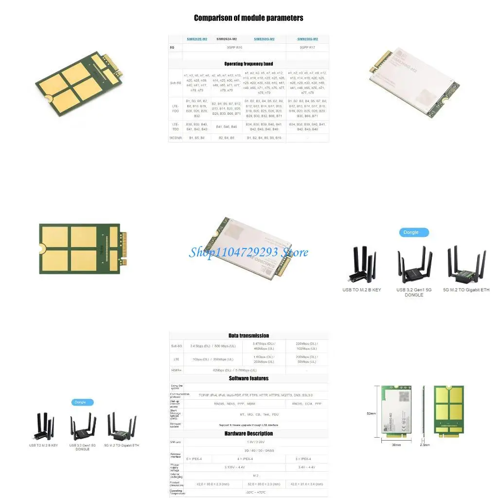 

Y2GD Interfaces NR Sub 6G Module Multiple Band Support With PCIe USB 3.1 Connectivitys