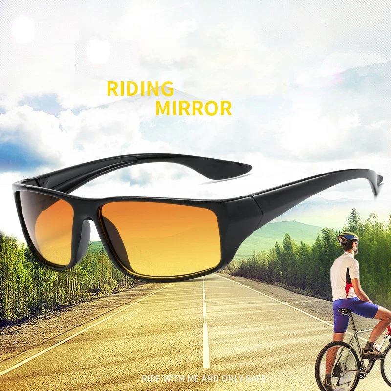 Classic Night Vision Glasses Men Anti-Glare Yellow Lens Sunglasses Women Outdoor Sports Cycling Glasses UV400 2024 New