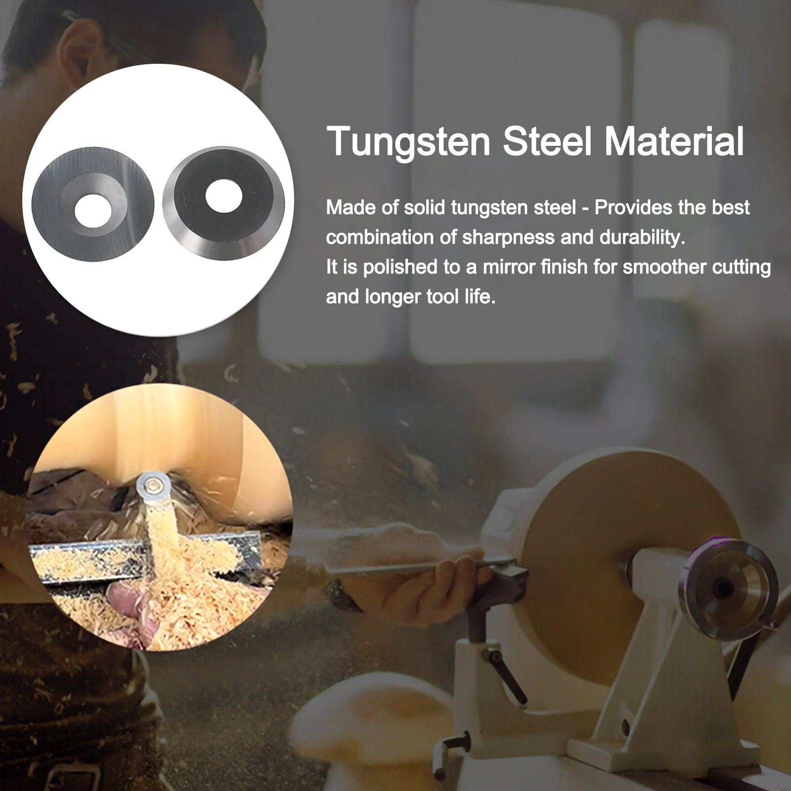 

18 3 Mm Carbide Inserts Lathe Tool For Woodworking Carbide Insert Lathe Tools 30 Degrees Angle Clean Cutting Edge
