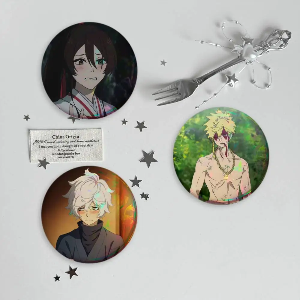 hell paradise Anime Brooches Cartoon Badge Pins Backpack Hat Accessories Friend Gift