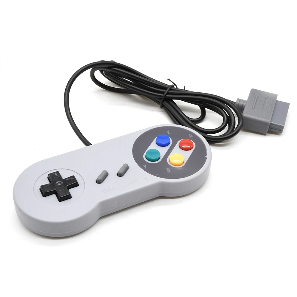 SNES/SFC Controller Classic Wired Gamepad Control 16-bit Retro Entertainment System Video Game Console Gaming Joypad Accessories