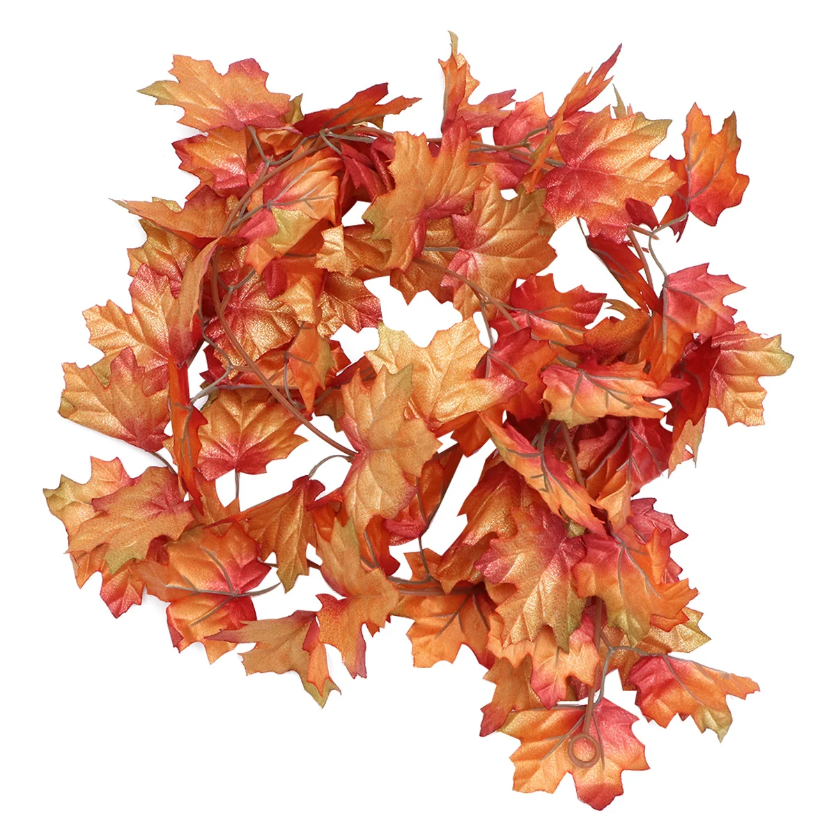 

1Pcs Simulated Maple Rattan for Home Garden Patio Romantic Lively Environment Decoration Orange Maple Leaf Pendant