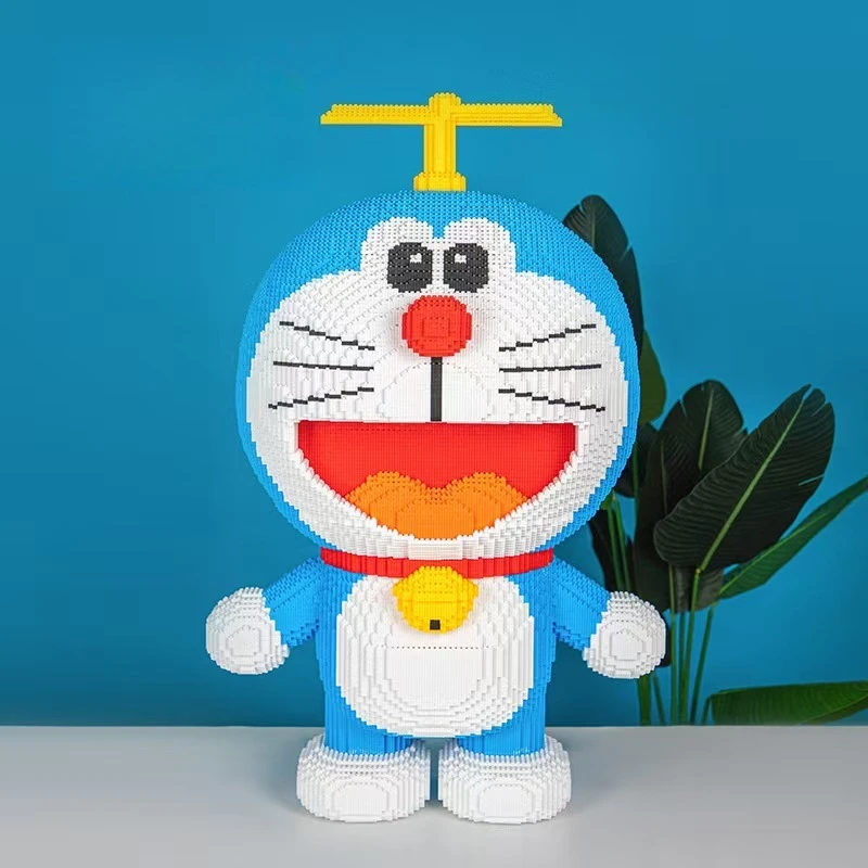

High difficulty 80000 particle Doraemon assembly blocks, super large model blocks, three-dimensional puzzle model ornaments