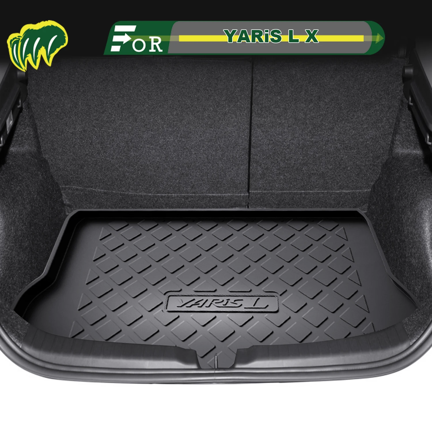 

Для Toyota YARiS L X 2014-2025 TPE индивидуальный коврик для багажника автомобиля всесезонный коврик для багажника 3D-образный коврик для багажника Защитный коврик для заднего багажника