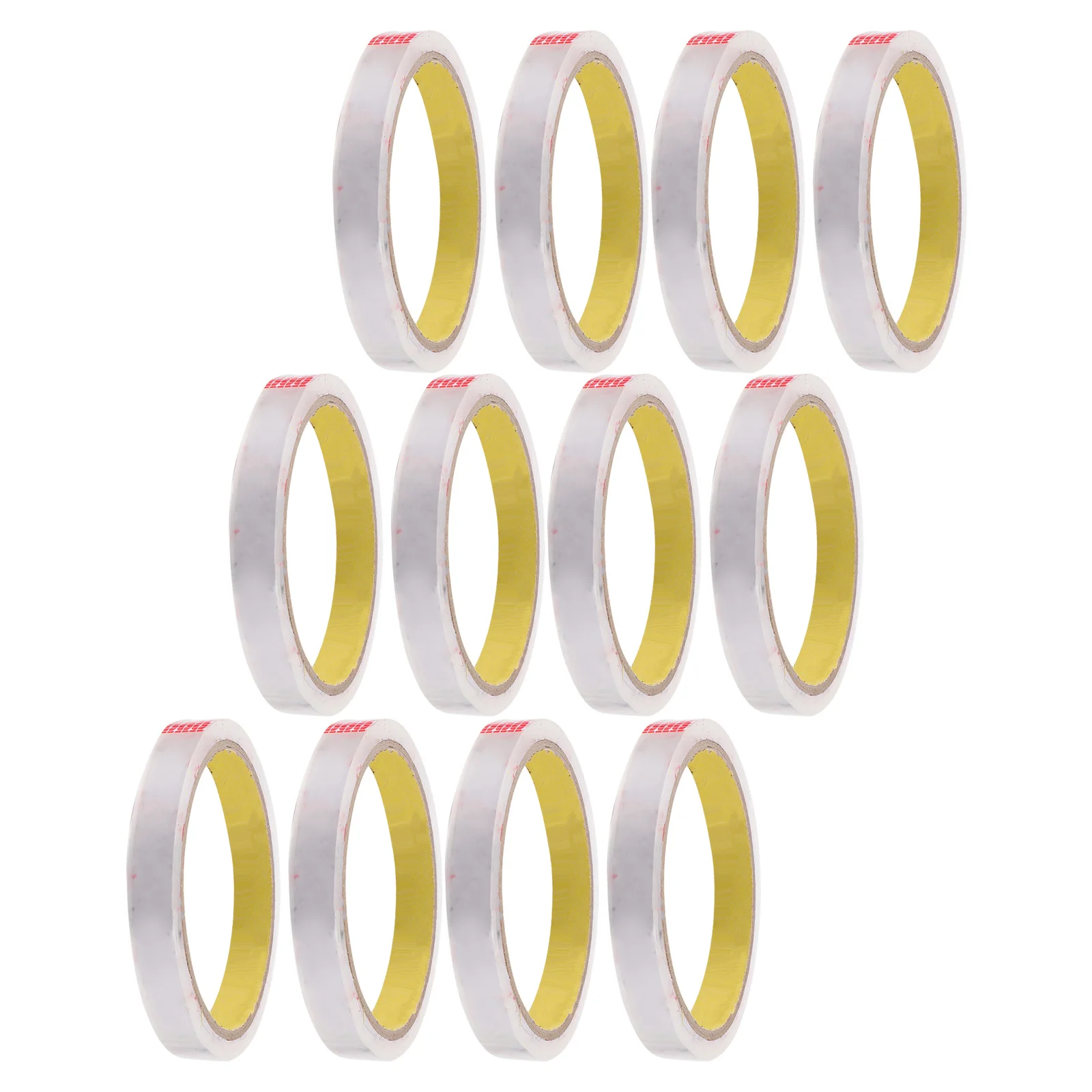 

12pcs 2cm Sealing Tape Supermarket Colored Tying Bags Material Blue Color 30m Roll Packing Vegetable Bag Strong Adhesion