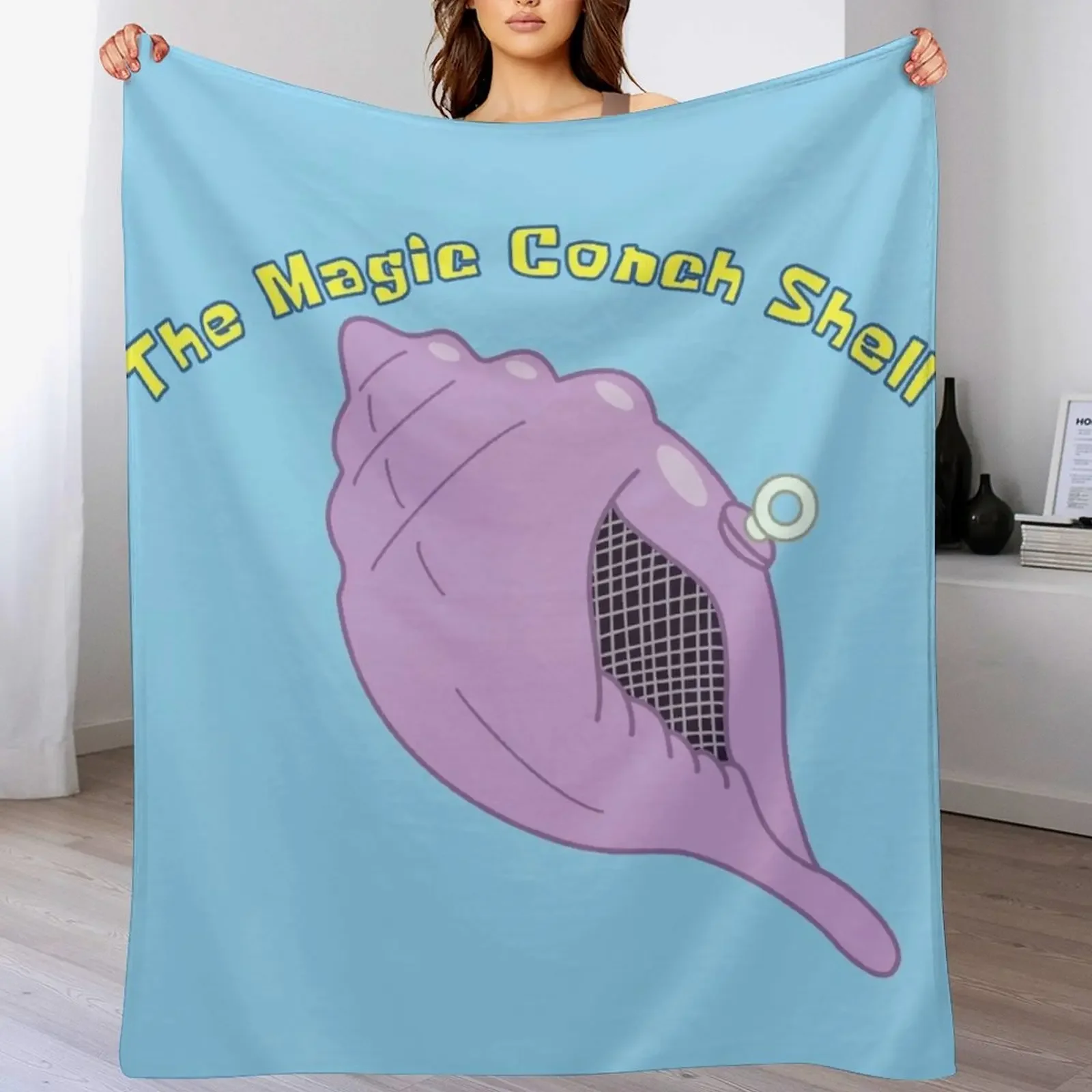The Magic Conch Shell Throw Blanket Luxurious Soft Fuzzy Blanket for Sofa Bed