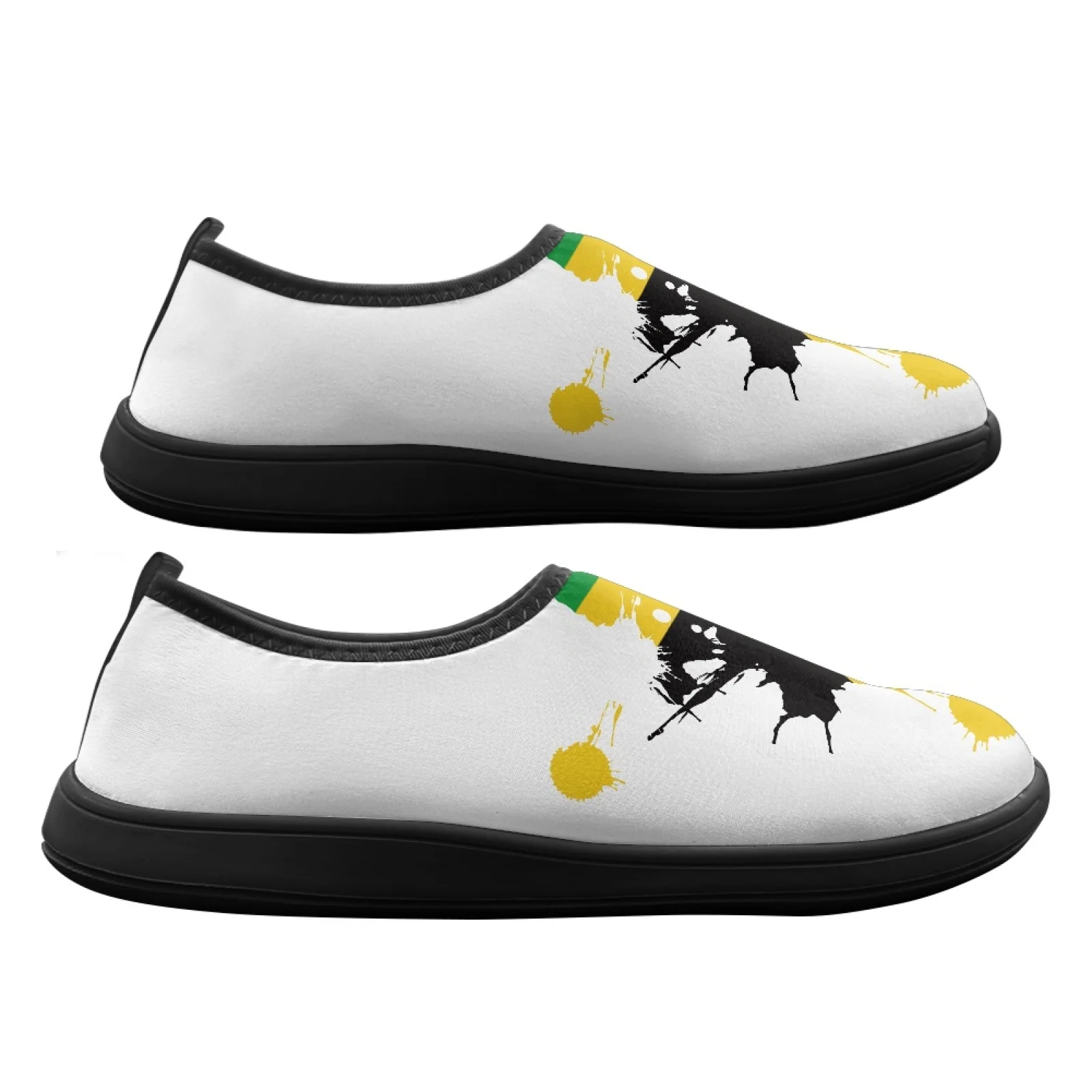PENSTROLL Jamaica Flag Splash Hiking Shoes Hiking Sneakers for Men Comfort Walking Shoes for Men
