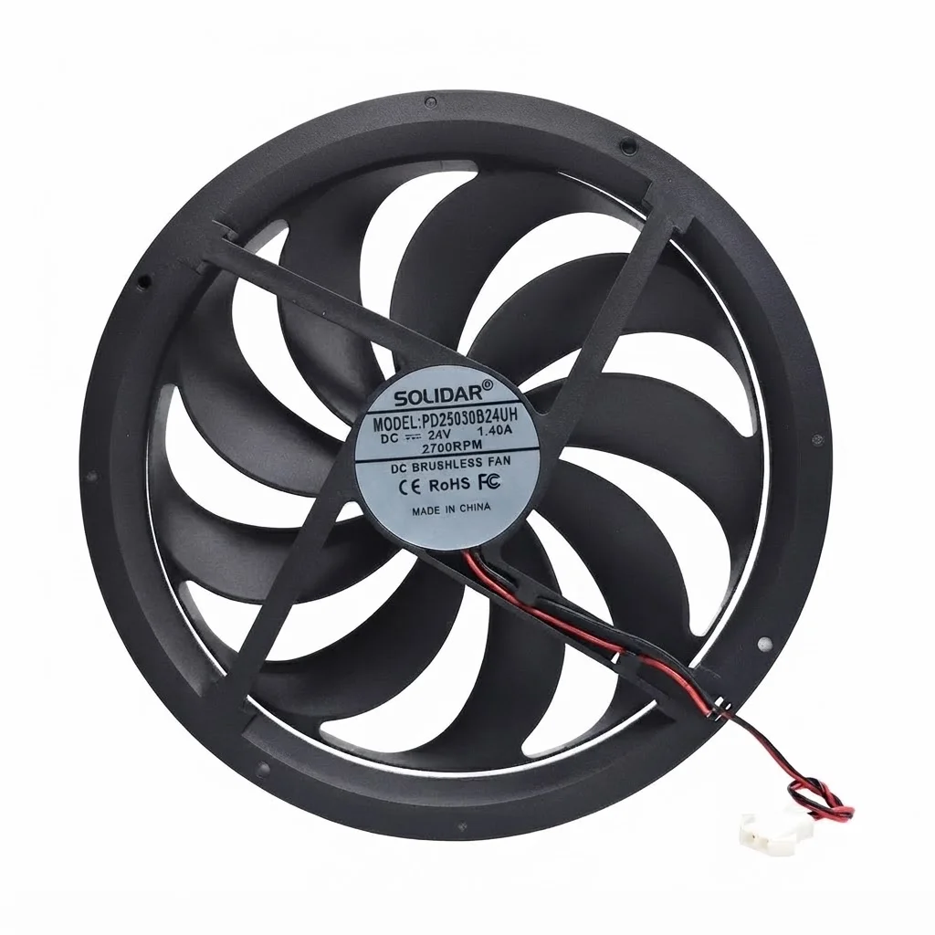 SOLIDAR PD25030B24UH DC Brushless Fan 24V 1.40A 2700RPM Ultra-Quiet High-Speed Industrial Equipment Round Cooling Fan