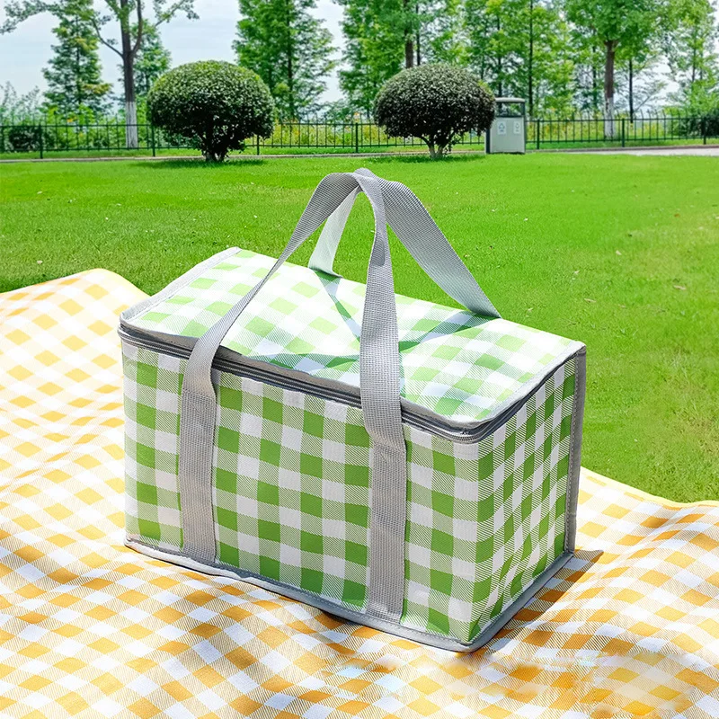 Picnic Thermal Insulated Bag for Food Beer Outdoor Thickened Aluminum Film Cooler Bags Camping Handbag Waterproof Lunch Box