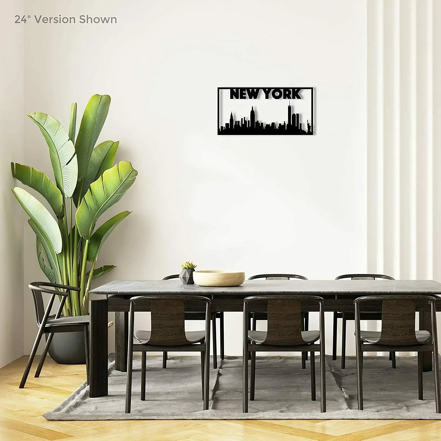 New York City Skyline Metal Wall Art Laser Cut Metal wall decor of NYC  Home Living Room Interior Decoration Metal Art