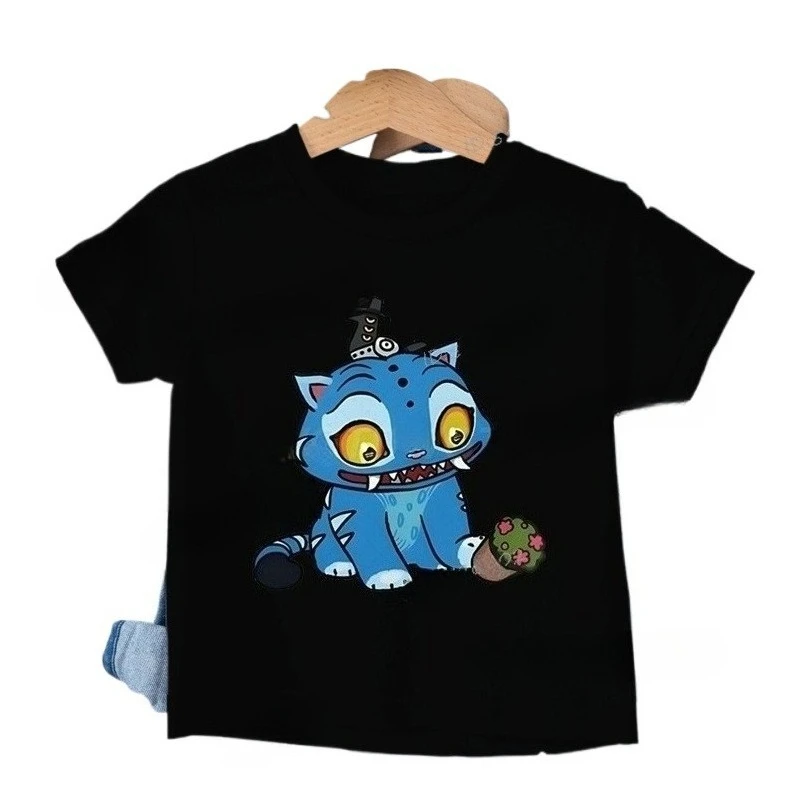 

Derpy Tiger Kpop Demon Hunters Shirt for Kids 2025 Hot Movie Print Soft Baby Girl Boy T Shirt Cute Tiger Cartoon Clothes