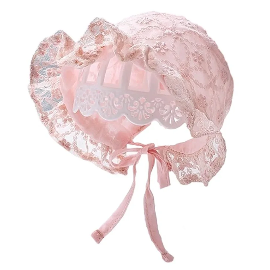 Baby Girl Boy Lace Cotton Bonnet Newborn Infant Soft Warm Cap Toddlers Breathable Eyelet Beanie Sun Protection Hat