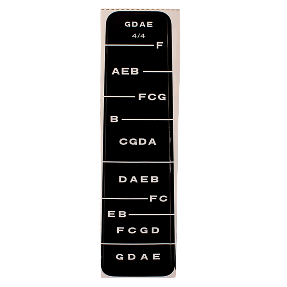 

10 Pcs Violin Fingerboard Sticker Durable Adhesive Easy Remove Musical Instrument Learn Fiddle Guide Note Indicator
