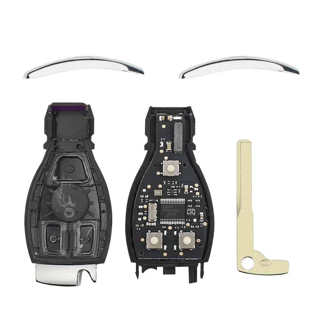 KEYYOU 5PCS For Mercedes Benz A B S E Class Support BGA & NEC Chip Fob 315Mhz 433.92MHz 2/3 Buttons Smart Remote Car Key