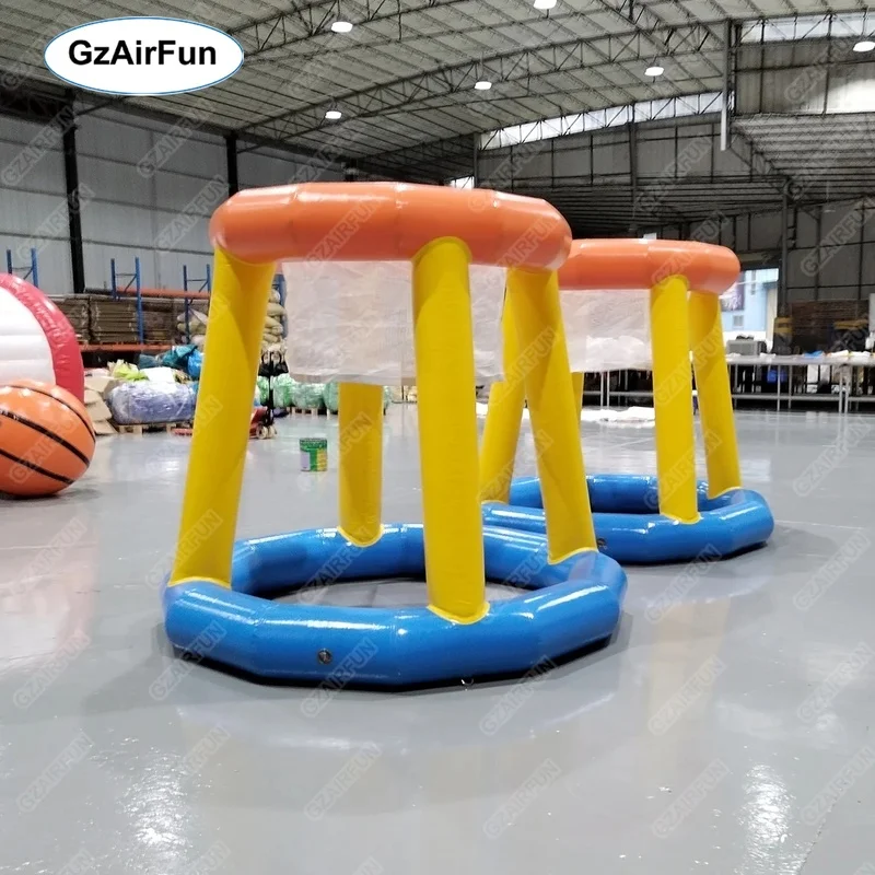 Customized Commercial Grade Swimming Pool Toys Game Inflatable Basketball Hoop Suitable for Water and Land