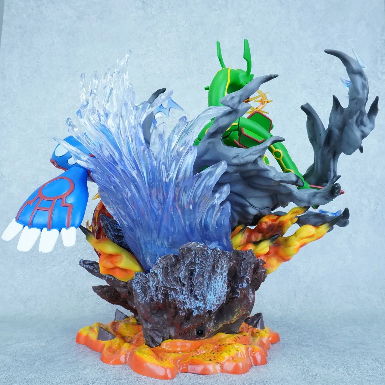 อะนิเมะ Pokemon รูป Hoenn Region 382 Kyogre 383 Groudon 384 Rayquaza Action Figure ตุ๊กตารวบรวมชุดโต๊ะของเล่นตกแต่งของขวัญ