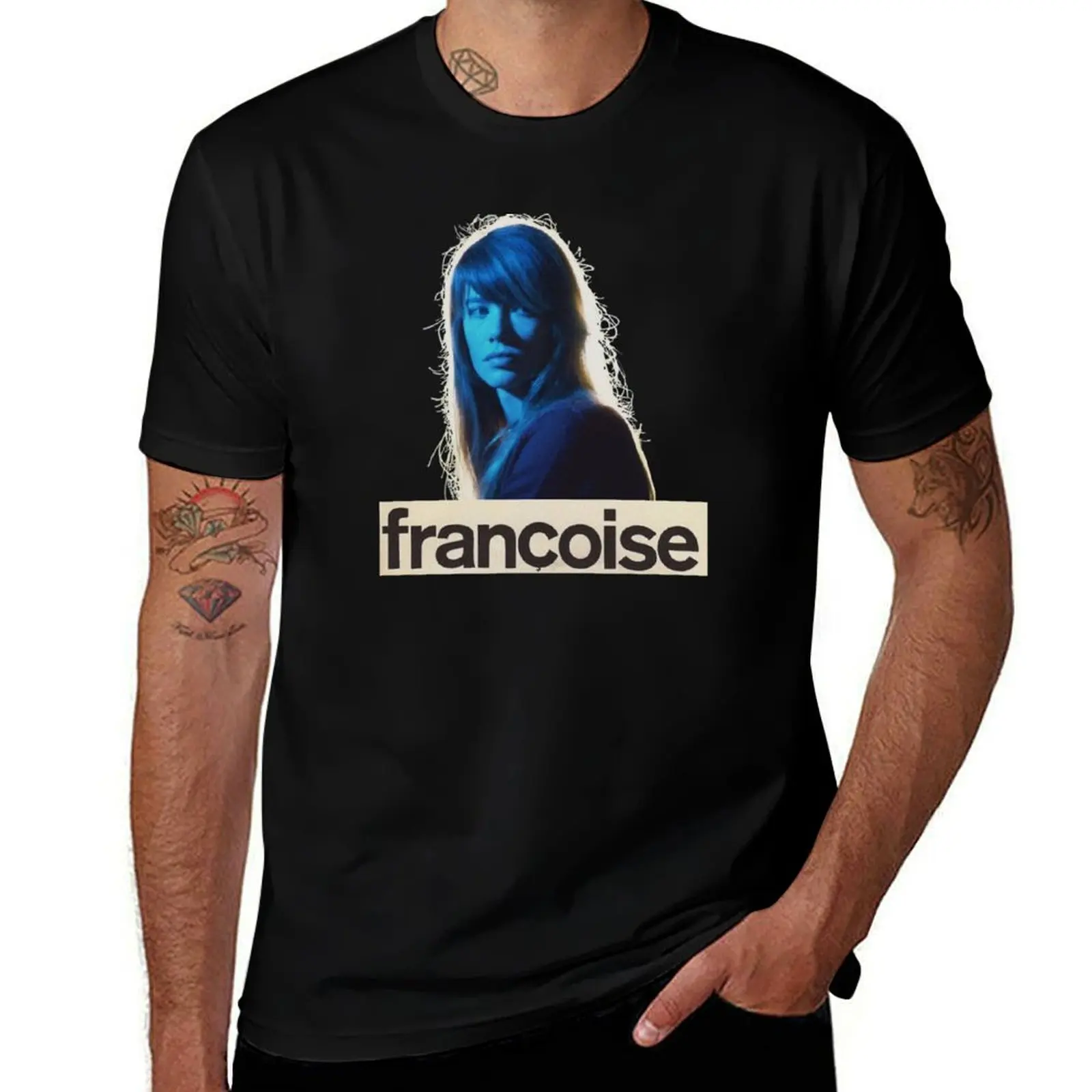 

Franoise Hardy 60s French Chanteuse T-Shirt football t shirt plus size tops plus size clothes men t shirts high quality