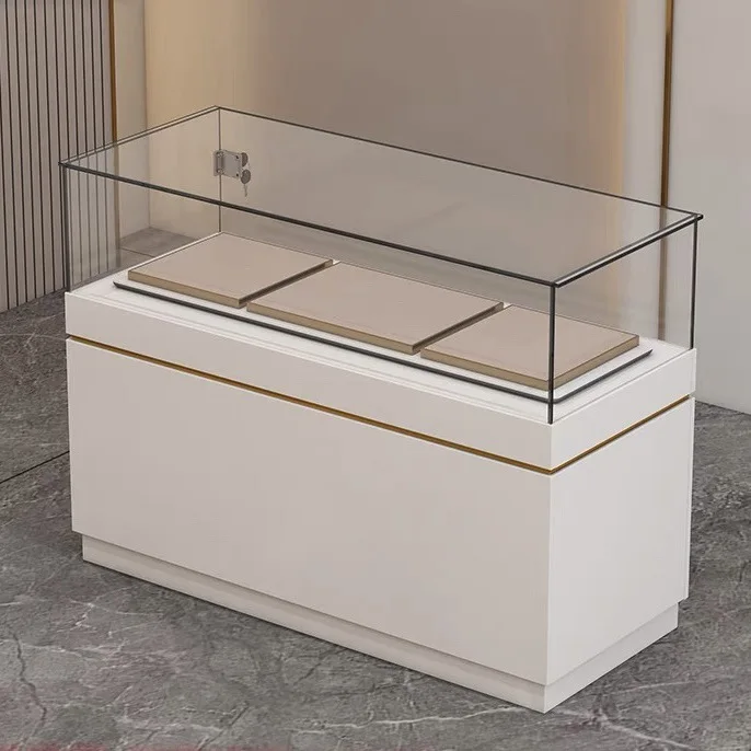 Glass Display Cabinet Jewelry Counter Exhibition Showcase Museum Cultural Relics Table Customized Showcase