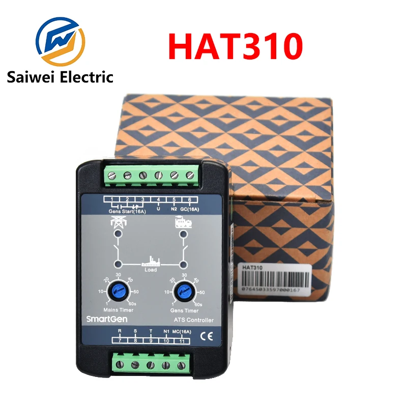 

SmartGen HAT310 ATS Контроллер автоматического переключения двойного питания для дизельного генератора