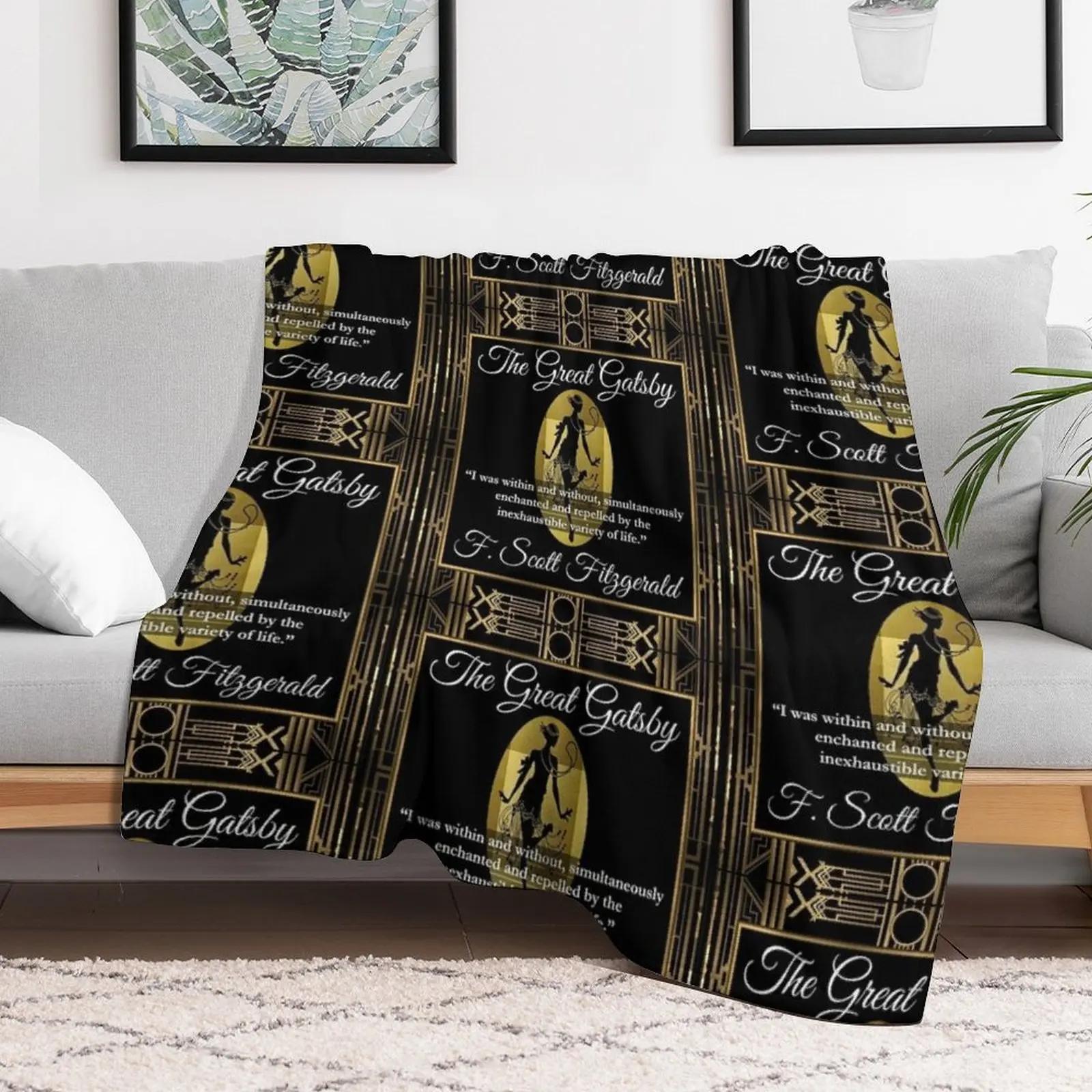 The Great Gatsby Throw Blanket Personalized Gift Luxury Thin sofa bed Blankets