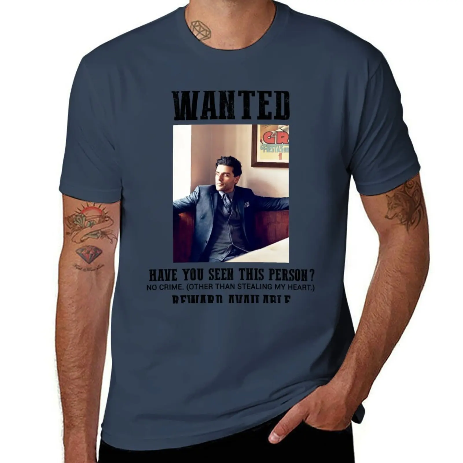 

wanted: oscar isaac T-Shirt Large Size Casual Tee Shirt