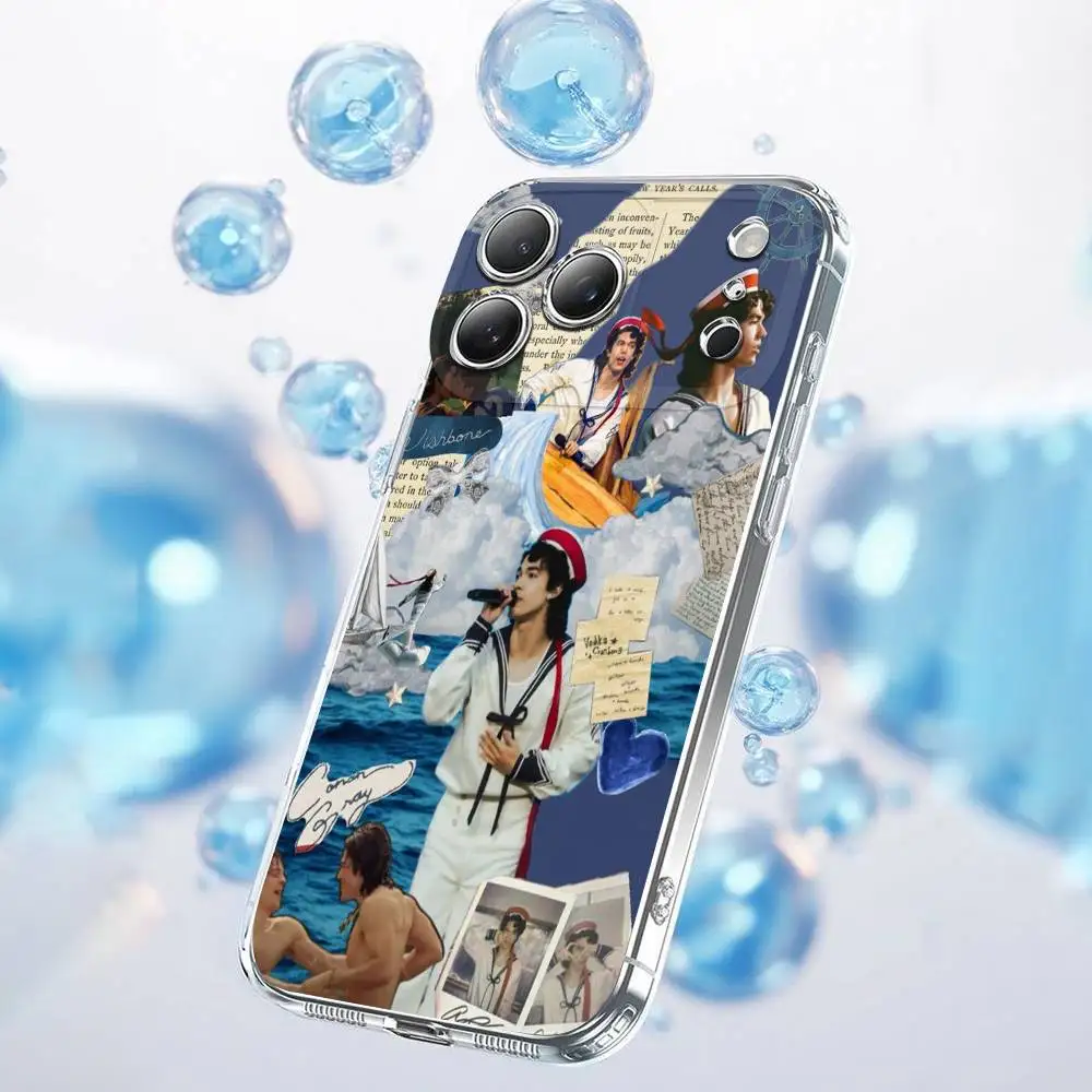 C-Conan G-grijs Wishbone telefoonhoesje voor iPhone 17,16,15,14,13,12,11 Plus,Pro,Max,Plus,E,Air,Mini transparante cover