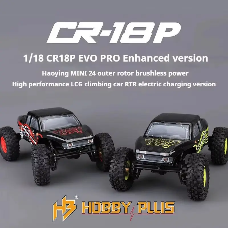 HOBBY PLUS 1/18 CR18P EVO PRO Enhanced Version LCG Remote Control Electric Climbing Car RC Remote Control Off-Road Vehicle