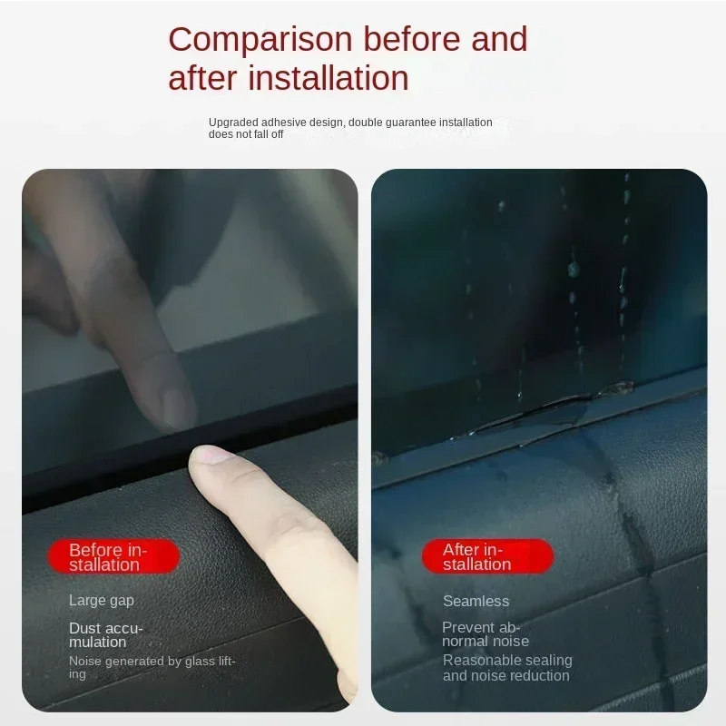 1M Rubber Car Seals Edge Sealing Strips Seal Strip Trim for Car Front Rear Bumper Side Skirt Weatherstrip Rubber Window Seal
