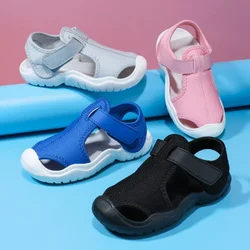 Sandalias de playa para niños y niñas, zapatos deportivos de Punta cerrada, talla Europea 22-32, novedad de verano