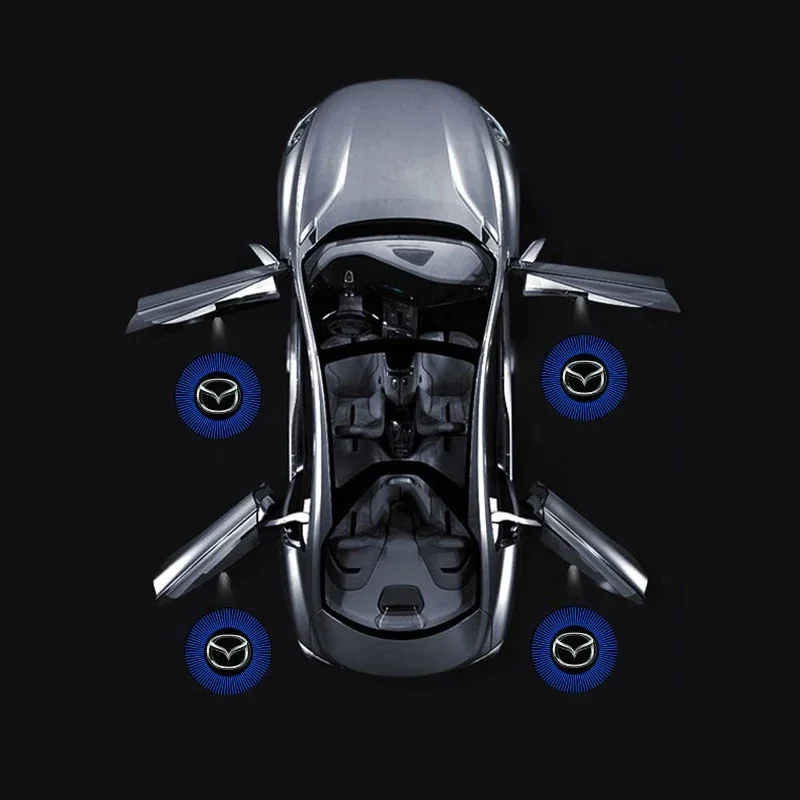 

2 шт. для MAZDA 6 2004-2015 2014 2013 2012 2010 двери автомобиля приветственный теневой свет светодиодный проектор атмосфера декоративная лампа наклейка