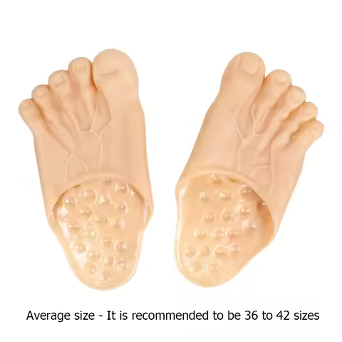 OPHIDIAN Halloween cosplay: Funny slippers, toe pranks, big feet, bare feet, immortal props, snow monster feet