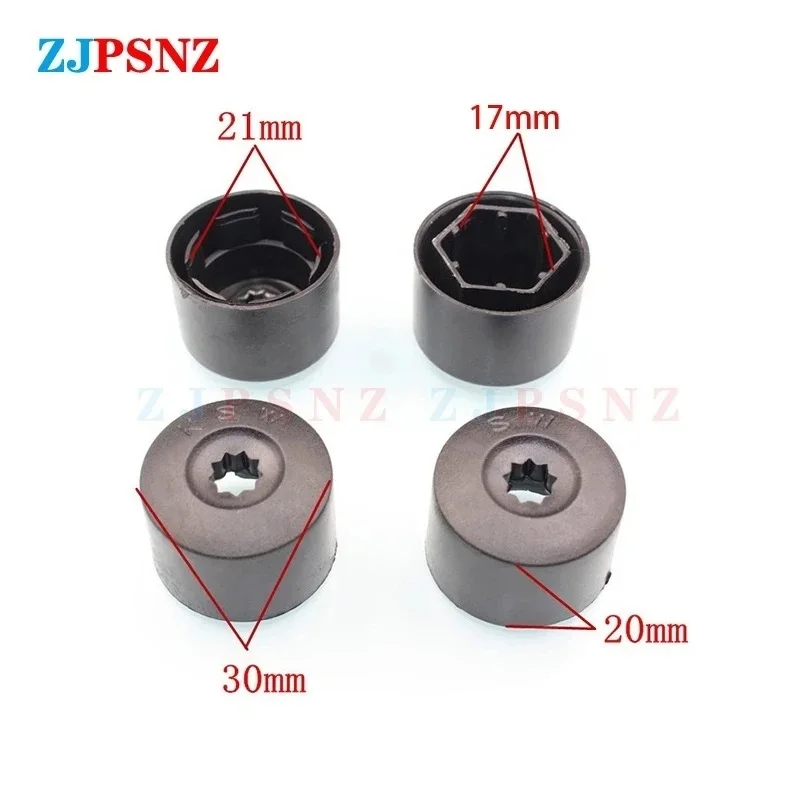 Carro pneu parafuso porca tampa, tampa da roda, auto pneu parafuso, tampas de proteção, anti-ferrugem, hub, 17mm, 20pcs