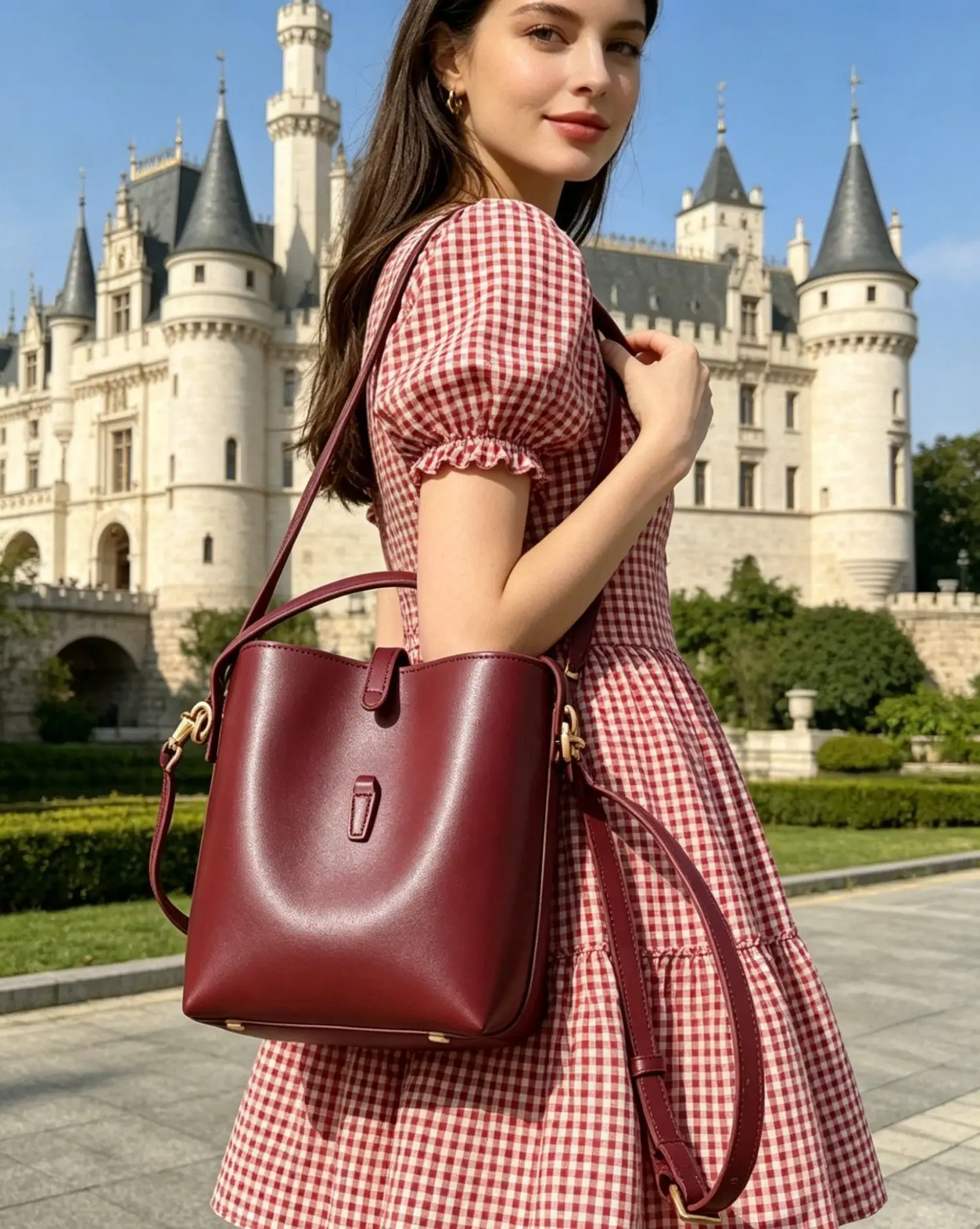 Nuevo bolso de mano de diseñador de lujo, bolso tipo cubo para mujer, gran capacidad, alta calidad, bolso de hombro único, bolso bandolera para ir al trabajo.