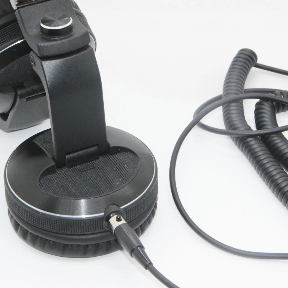 Poyatu Cable en espiral de resorte para Pioneer DJ HDJ-X10 HDJ-X10BT HDJ X10 X10BT Cables de auriculares Cable de repuesto