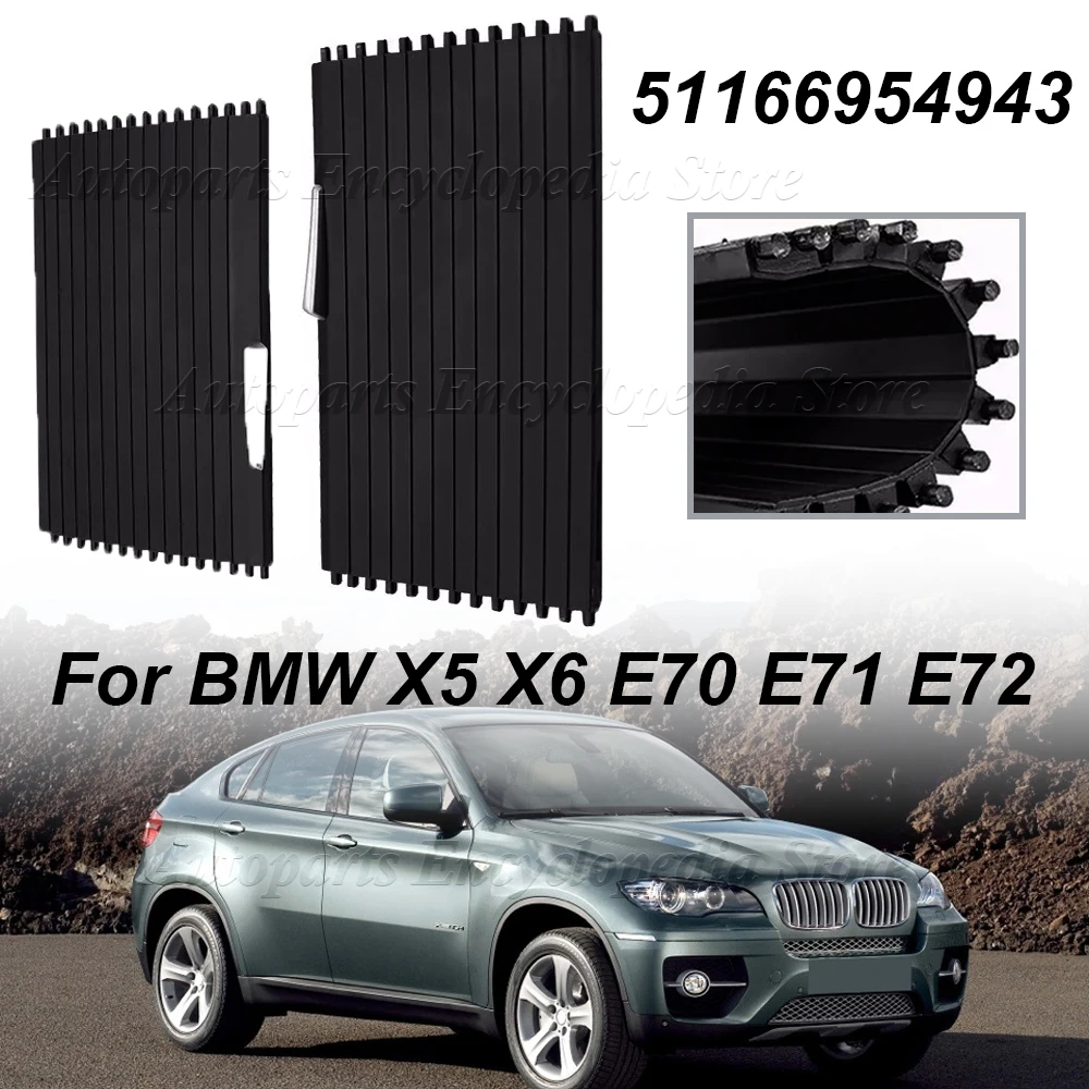 For BMW X5 E70 X6 E71 Interior Water Cup Rack Car Center Console Cover Slide Roller Blind Car Mounts Drinks Holders 51166954943