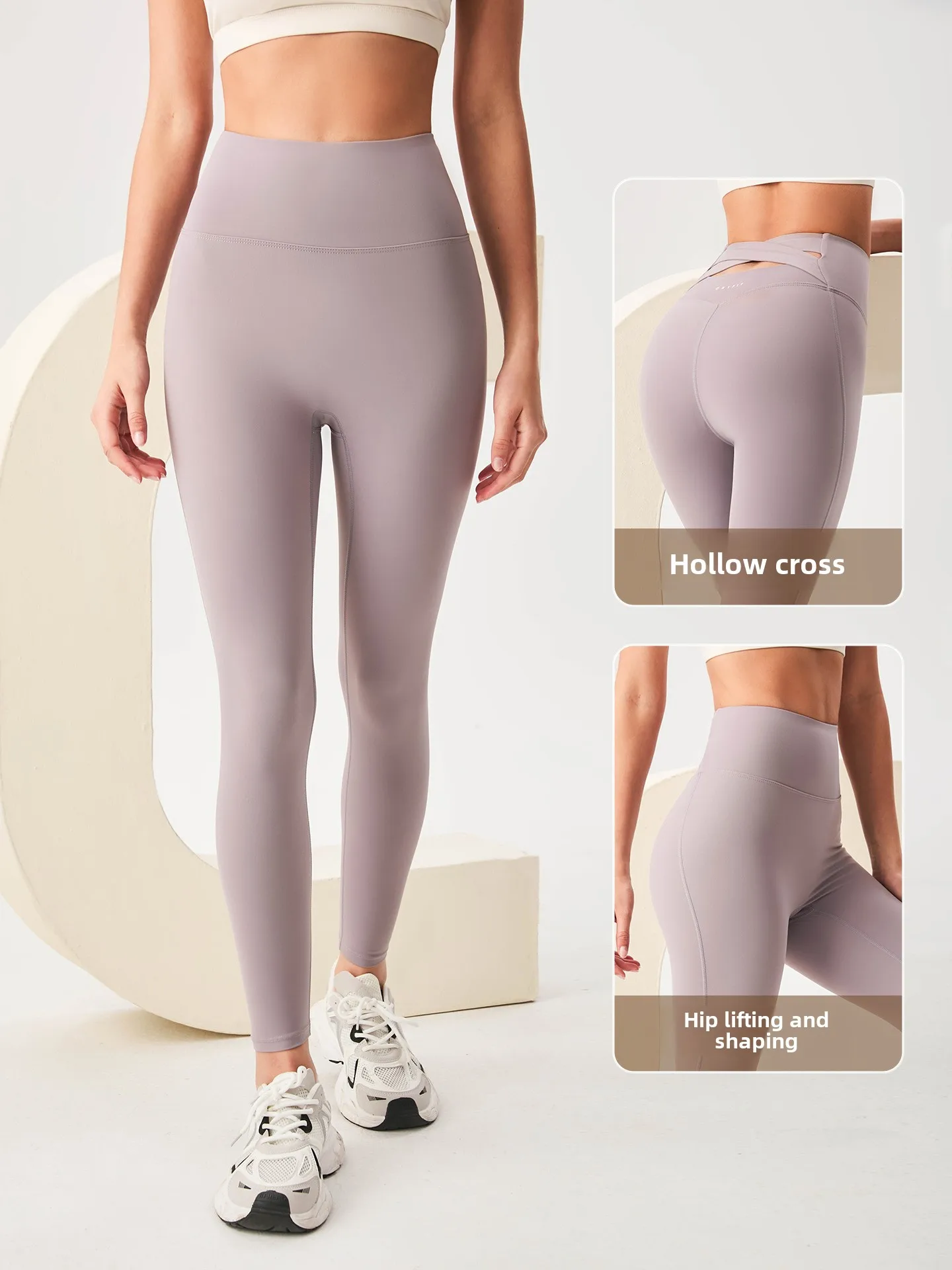 

2025 New Nude Feel Yoga Clothes Pants Women's Beauty Back High-end Tight High Waist Lifting Stretch Quick-drying Sports