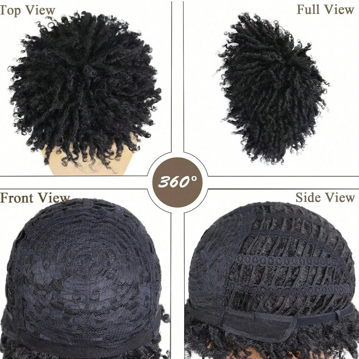 Short Braided Dreadlock Wig for Men