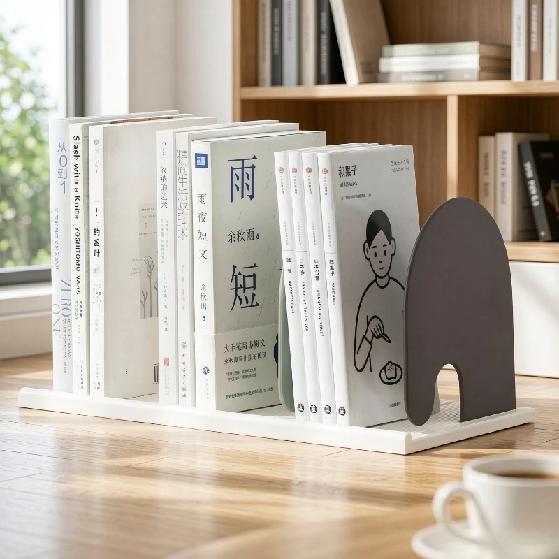 Adjustable Desktop Bookshelf Organizer Removable Compartments for Office Files Books Desk Storage Daily Home Use 데스크 책꽂이