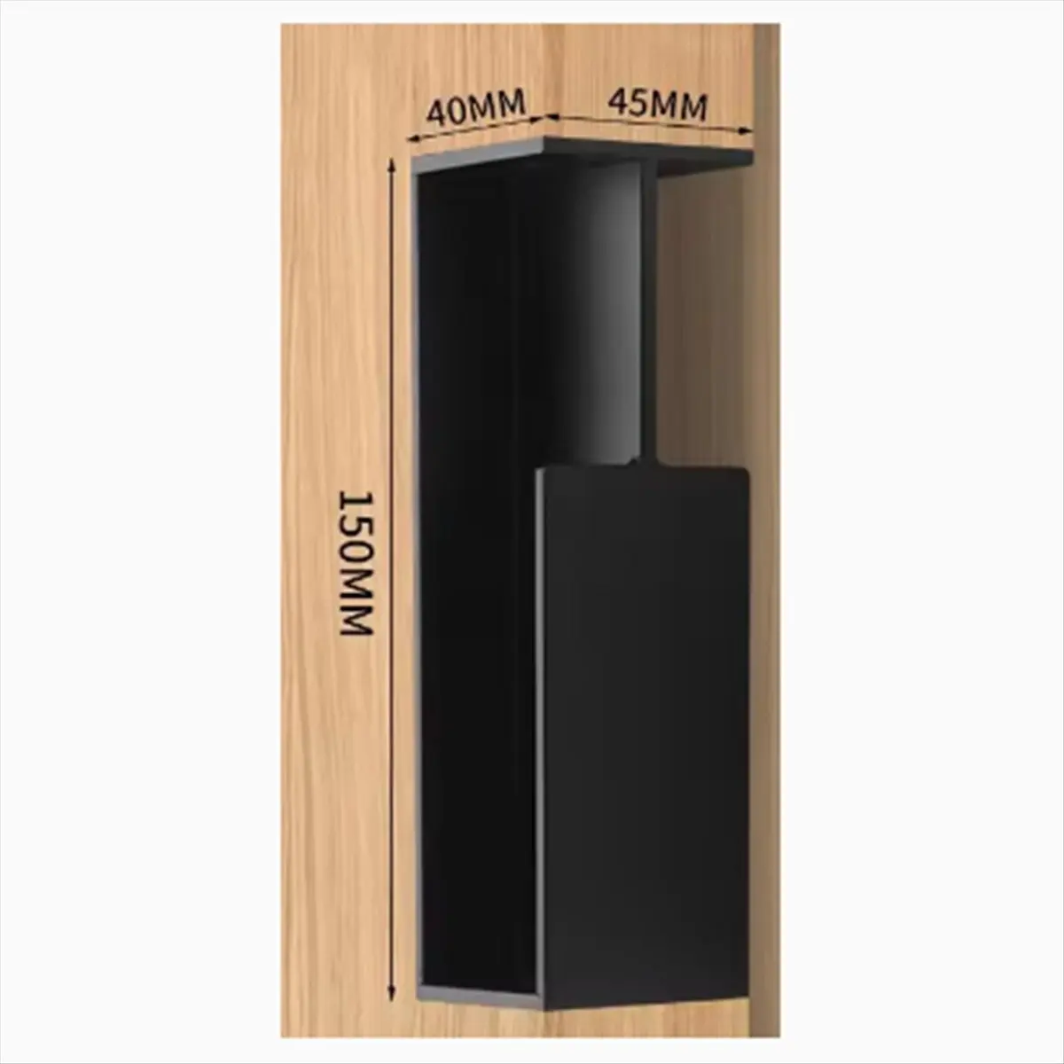 TOP RATED~45MM Pocket Wooden Door Handle Sliding Door Knob Aluminum Alloy Embedded Furniture Side-Mounted Handles