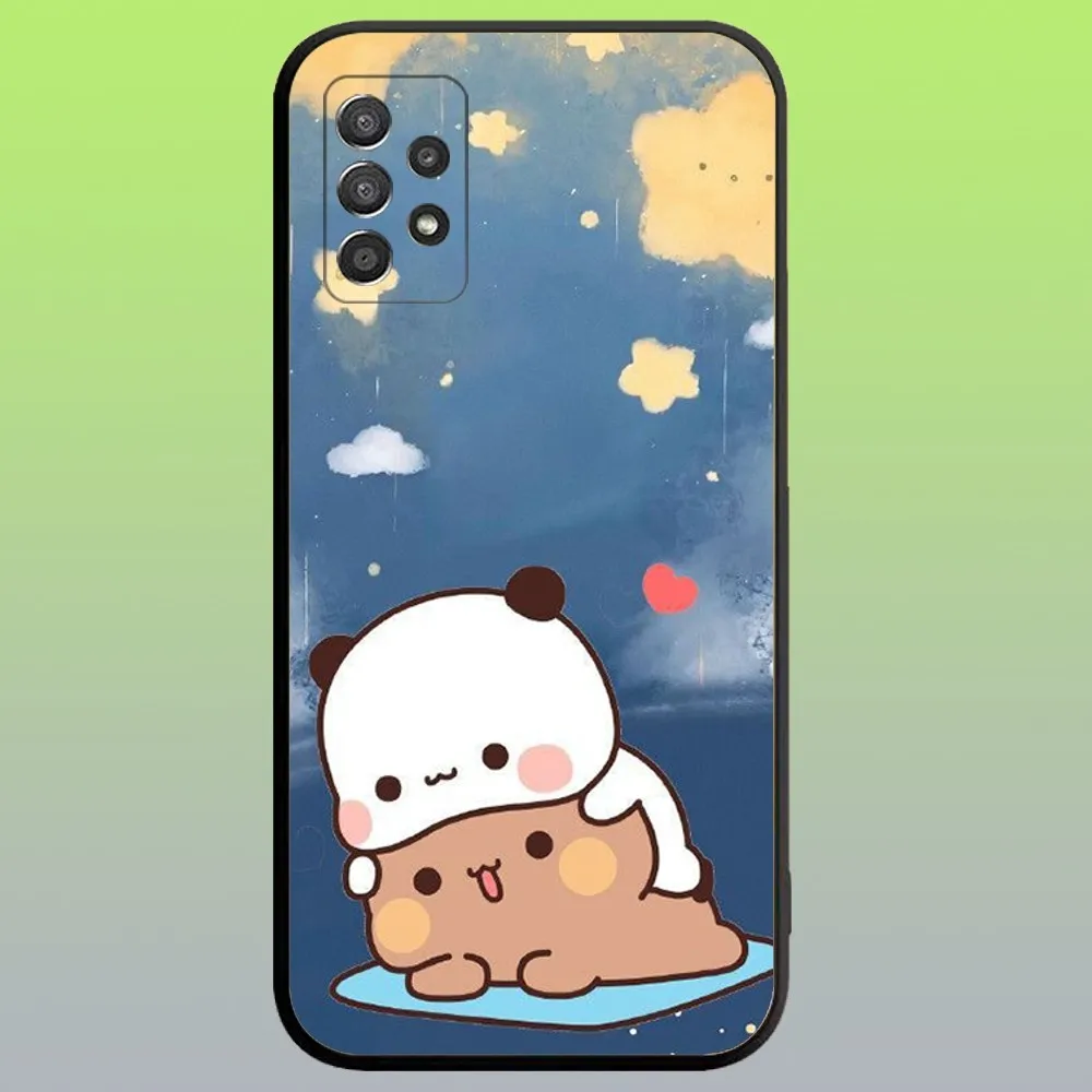 Cute BuBu DuDu Phone Case For Samsung Galaxy A20,A21s,A22,A31,A32,A52,A53,A72,73,A80,A91 Soft Black Cover