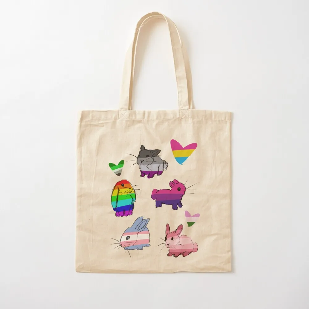 

Pride Bunnies! Tote Bag Handbags shopping cart bags Shopper bag