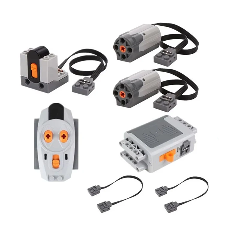 

MOC Technical Parts Servo M Motor Battery Box IR Speed Remote Control Receiver Building Blocks Toy for Legoeds