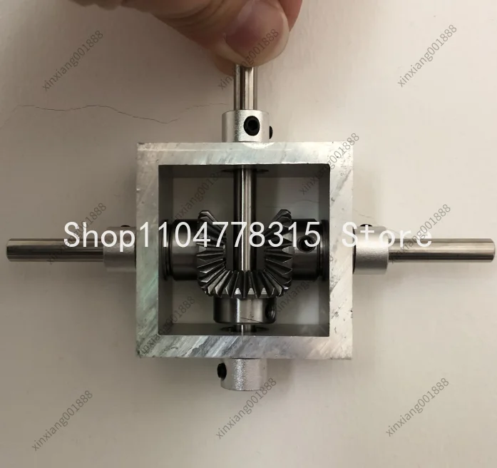 Small Bevel Gear Rotator, Small Mechanical Module, Double Shaft 90 Degree Right Angle Drive Reversing Gearbox
