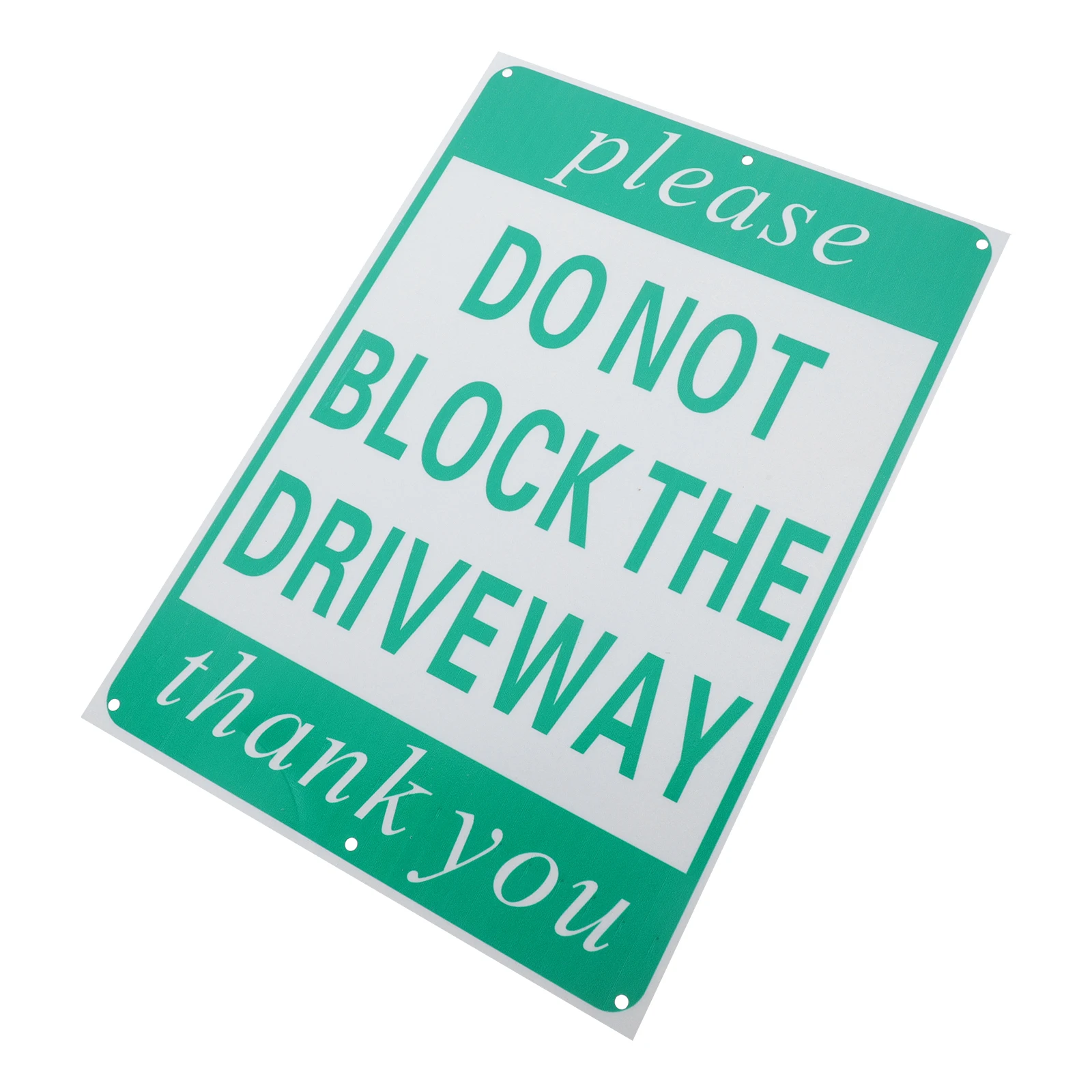 لا توجد علامة وقوف السيارات مقاس 14 × 10 بوصة من الألومنيوم المقاوم للرياح والمطر وسهل التركيب ملصق تحذير السيارة للممر